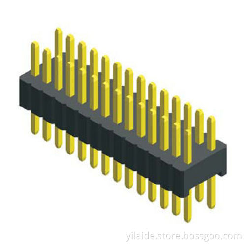 1.27mm pin header, LCP/NY6T type, tin or gold flash platingNew